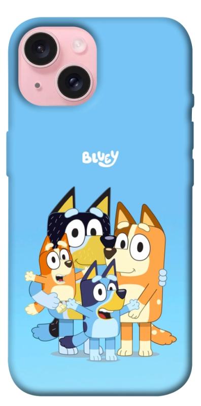 Чехол itsPrint Bluey family для Apple iPhone 15 (6.1"), детские, купить оптом с доставкой