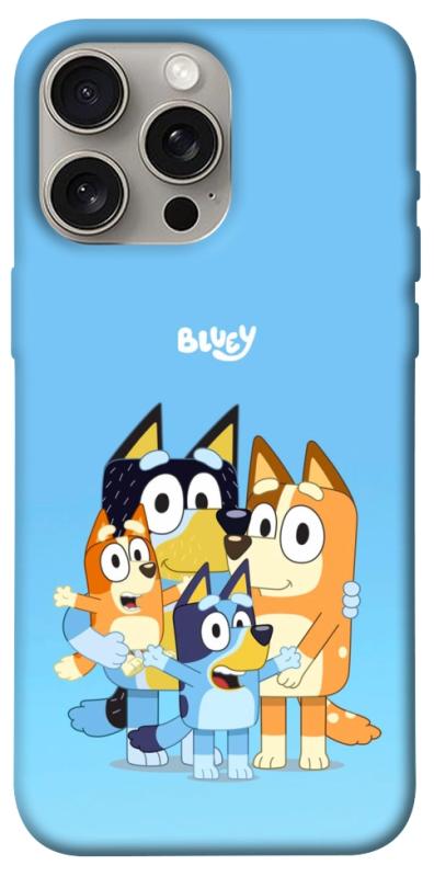 Чехол itsPrint Bluey family для Apple iPhone 15 Pro Max (6.7"), детские, купить оптом с доставкой