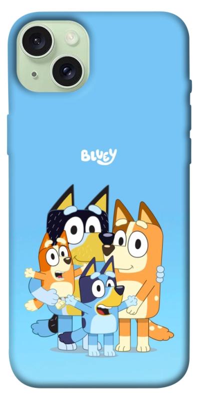 Чехол itsPrint Bluey family для Apple iPhone 15 Plus (6.7"), детские, купить оптом с доставкой