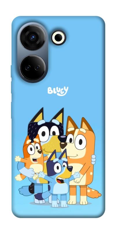 Чехол itsPrint Bluey family для TECNO Camon 20 Pro (CK7n), детские, купить оптом с доставкой