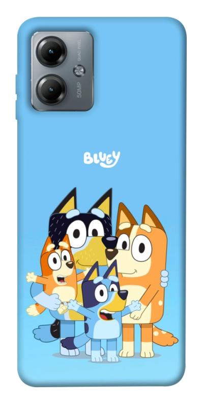 Чехол itsPrint Bluey family для Motorola Moto G14, детские, купить оптом с доставкой