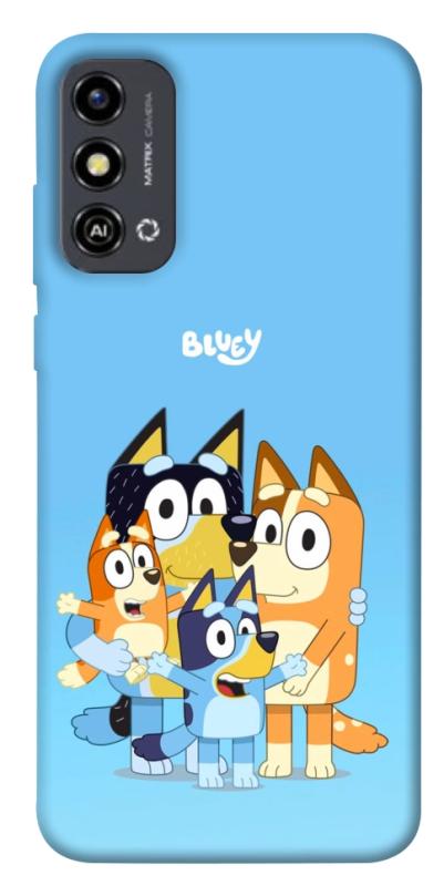 Чохол itsPrint Bluey family для ZTE Blade A53, дитячі, купити оптом з доставкою