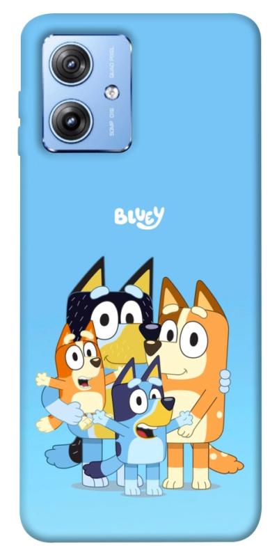 Чехол itsPrint Bluey family для Motorola Moto G84, детские, купить оптом с доставкой