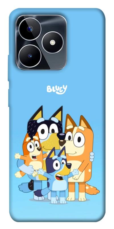 Чехол itsPrint Bluey family для Realme C53, детские, купить оптом с доставкой