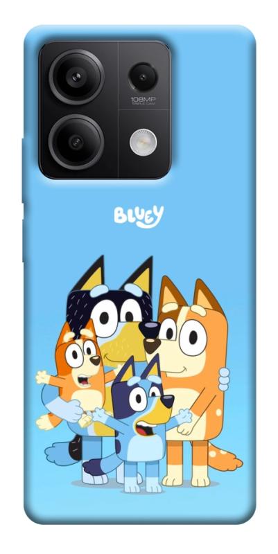 Чехол itsPrint Bluey family для Xiaomi Redmi Note 13 5G, детские, купить оптом с доставкой