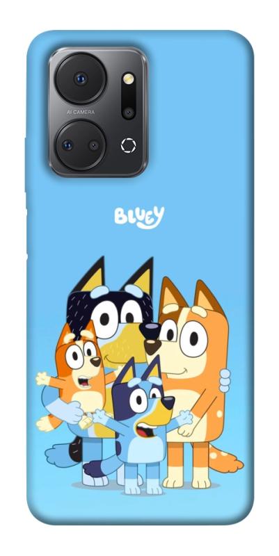 Чехол itsPrint Bluey family для Huawei Honor X7a, детские, купить оптом с доставкой