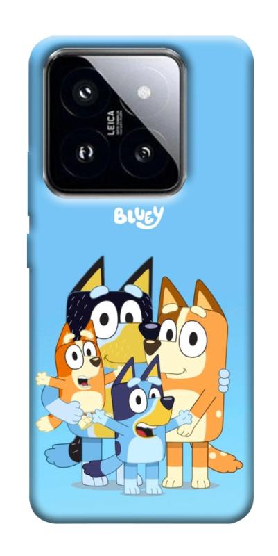 Чехол itsPrint Bluey family для Xiaomi 14 Pro, детские, купить оптом с доставкой