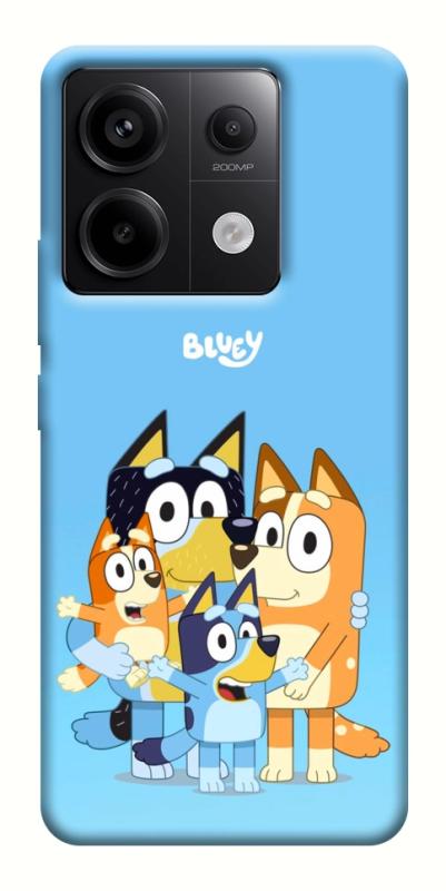Чехол itsPrint Bluey family для Xiaomi Redmi Note 13 Pro 4G, детские, купить оптом с доставкой
