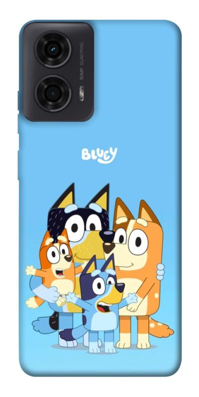 Чехол itsPrint Bluey family для Motorola Moto G24, детские, купить оптом с доставкой