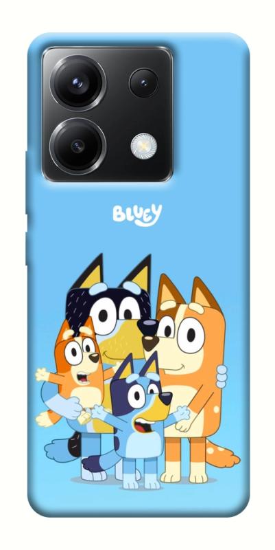 Чехол itsPrint Bluey family для Xiaomi Poco X6, детские, купить оптом с доставкой