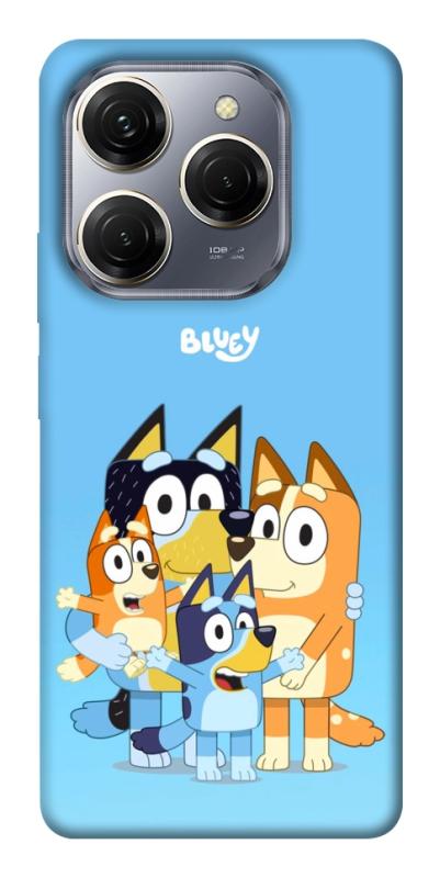 Чехол itsPrint Bluey family для TECNO Spark 20 Pro, детские, купить оптом с доставкой