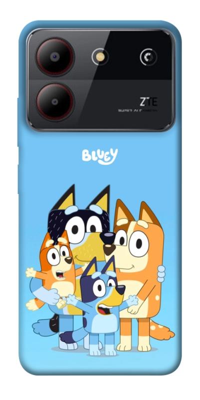Чехол itsPrint Bluey family для ZTE Blade A54 4G, детские, купить оптом с доставкой