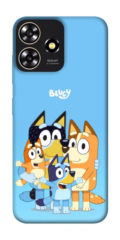 Чехол itsPrint Bluey family для ZTE Blade A73 4G, детские, купить оптом с доставкой