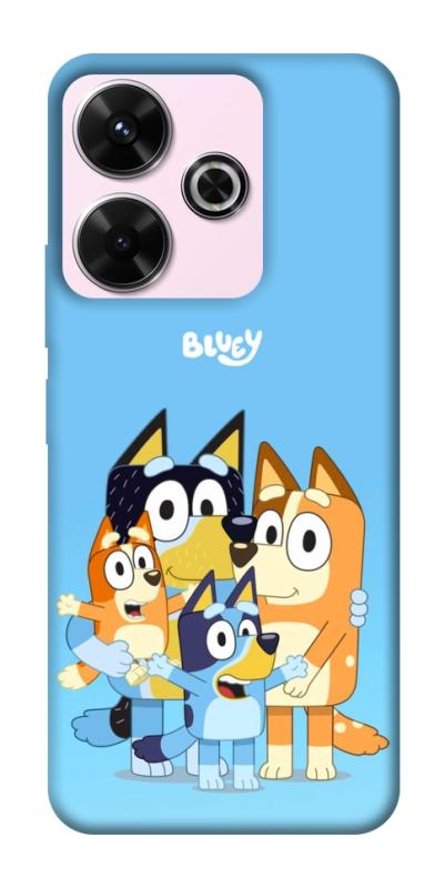 Чохол itsPrint Bluey family для Xiaomi Redmi 13 4G / Poco M6 4G, дитячі, купити оптом з доставкою