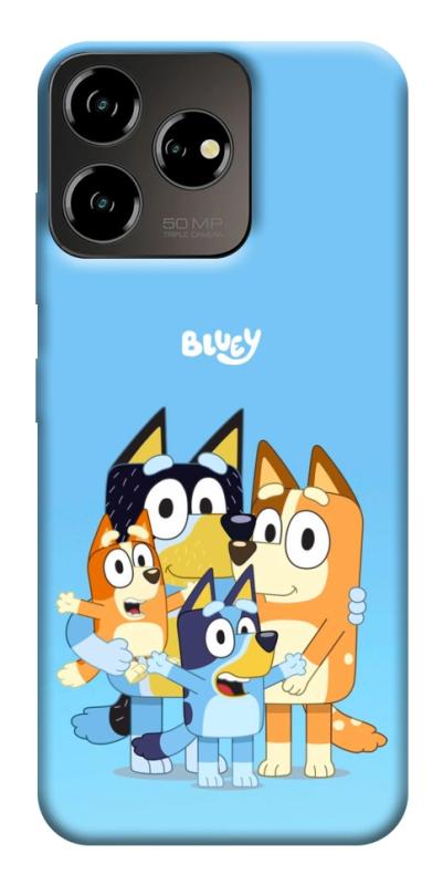 Чехол itsPrint Bluey family для ZTE Blade V50 Desing 4G, детские, купить оптом с доставкой