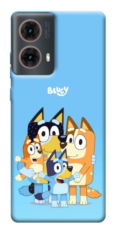 Чехол itsPrint Bluey family для Motorola Moto G85, детские, купить оптом с доставкой