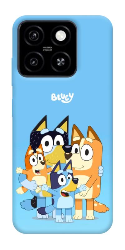 Чехол itsPrint Bluey family для ZTE Blade A55 4G, детские, купить оптом с доставкой