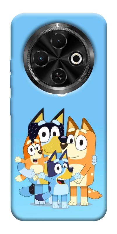 Чохол itsPrint Bluey family для TECNO Spark 30C, дитячі, купити оптом з доставкою