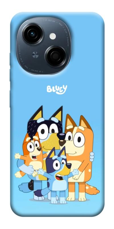 Чехол itsPrint Bluey family для TECNO Spark Go 1, детские, купить оптом с доставкой