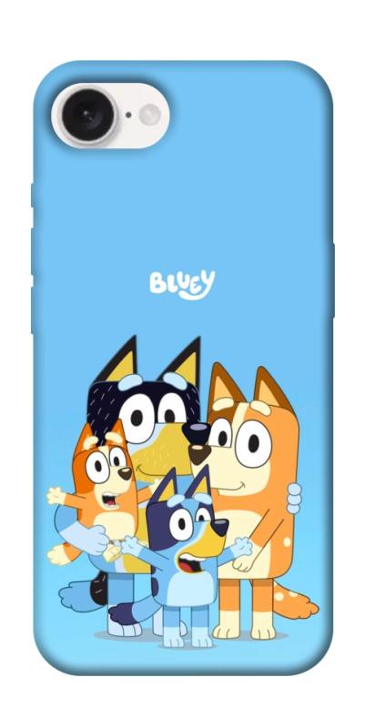 Чехол itsPrint Bluey family для Apple iPhone 16e (6.1"), детские, купить оптом с доставкой