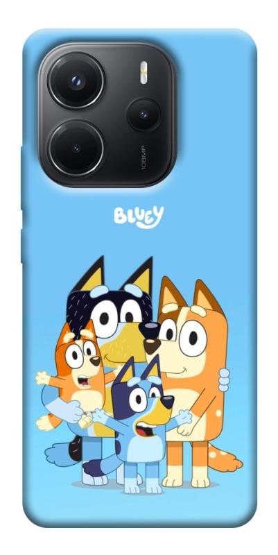 Чохол itsPrint Bluey family для Xiaomi Redmi Note 14 4G (Europe version), дитячі, купити оптом з доставкою
