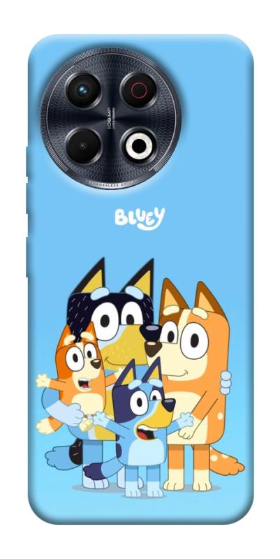 Чехол itsPrint Bluey family для TECNO Spark 30 Pro (KL7), детские, купить оптом с доставкой