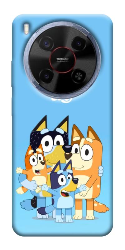 Чехол itsPrint Bluey family для ZTE Nubia V70 Max, детские, купить оптом с доставкой