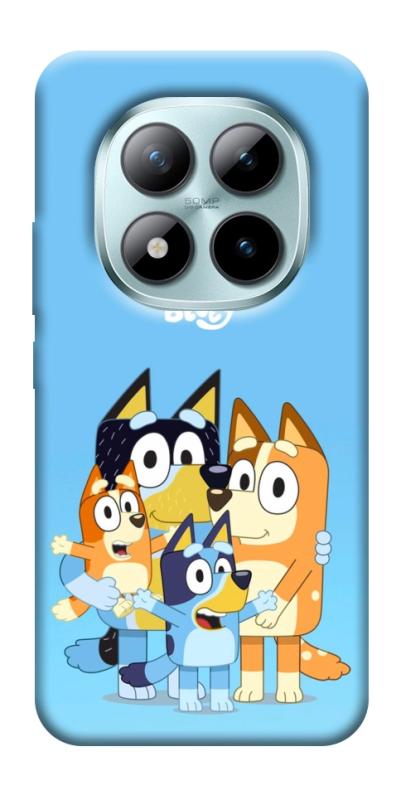 Чехол itsPrint Bluey family для Xiaomi Redmi Note 15 Pro+ 5G, детские, купить оптом с доставкой