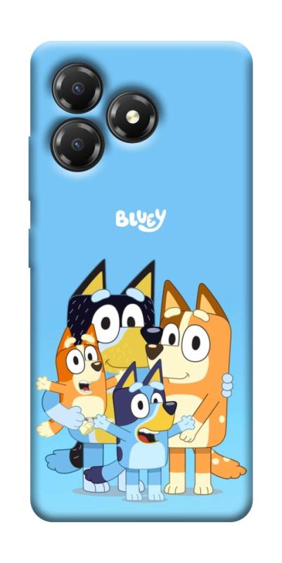 Чехол itsPrint Bluey family для ZTE Blade A36, детские, купить оптом с доставкой