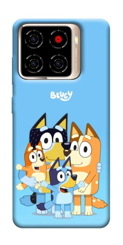 Чехол itsPrint Bluey family для ZTE Blade A56, детские, купить оптом с доставкой