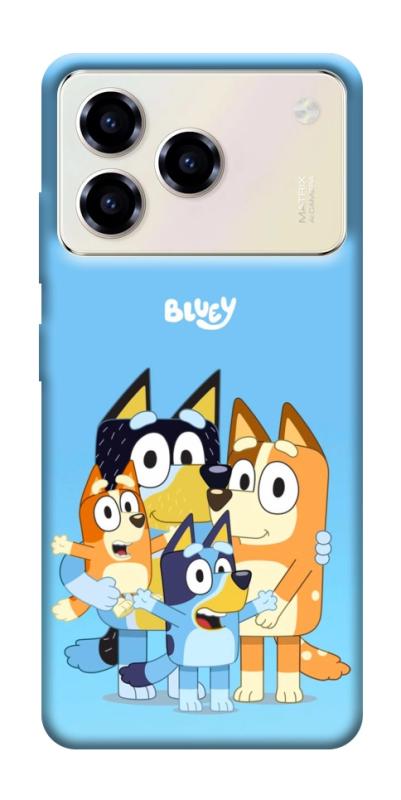 Чехол itsPrint Bluey family для ZTE Blade A76, детские, купить оптом с доставкой