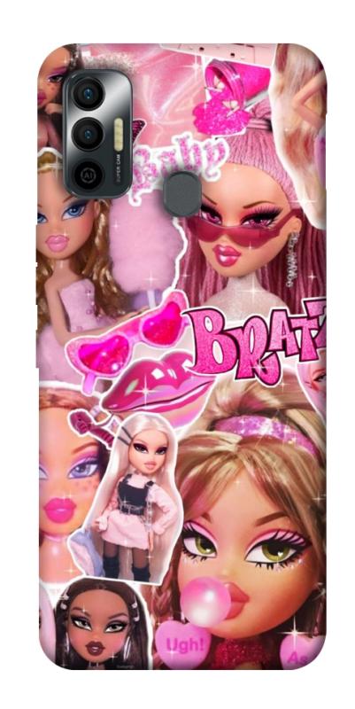 Чехол itsPrint Bratz для TECNO Spark 7, детские, купить оптом с доставкой