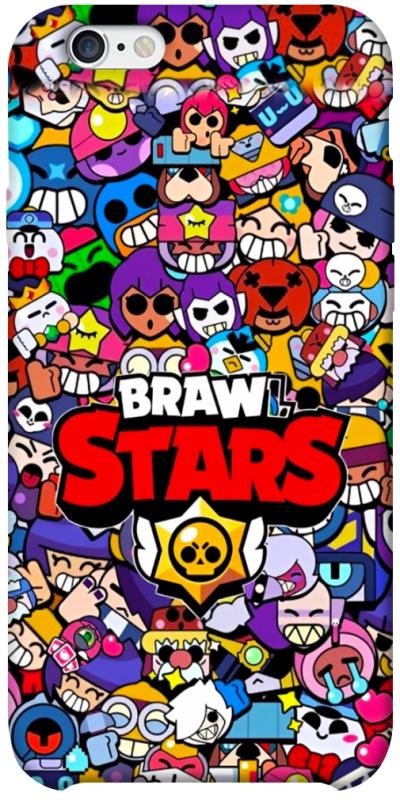Чехол itsPrint Brawl stars для Apple iPhone 6/6s plus (5.5"), детские, купить оптом с доставкой