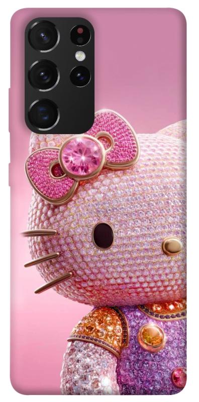 Чехол itsPrint Hello kitty diamond для Samsung Galaxy S21 Ultra, детские, купить оптом с доставкой