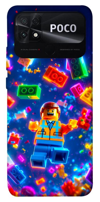 Чехол itsPrint Lego для Xiaomi Poco C40, детские, купить оптом с доставкой