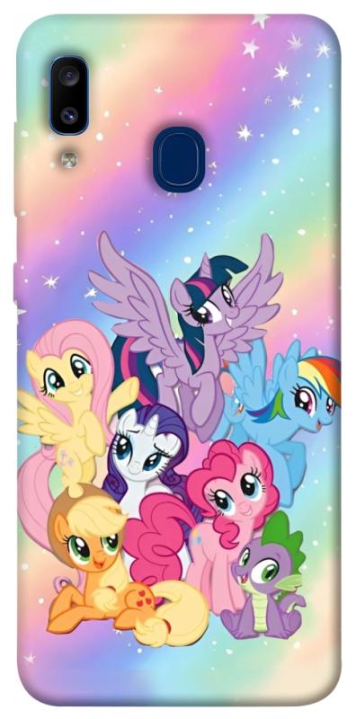 Чохол itsPrint Little pony для Samsung Galaxy A20 / A30, дитячі, купити оптом з доставкою