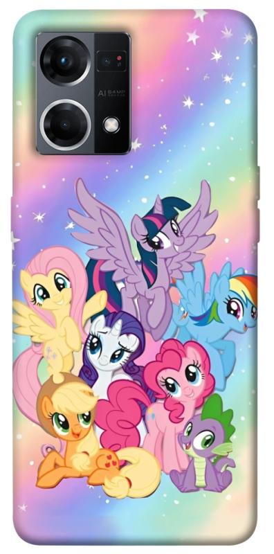 Чохол itsPrint Little pony для Oppo Reno 7 4G, дитячі, купити оптом з доставкою