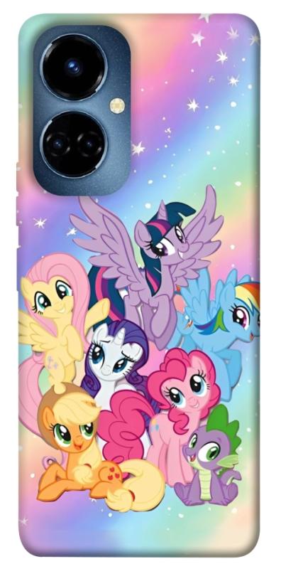 Чохол itsPrint Little pony для TECNO Camon 19 (CI6n) / 19 Pro (CI8n), дитячі, купити оптом з доставкою