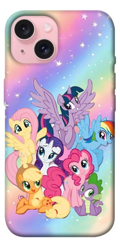 Чохол itsPrint Little pony для Apple iPhone 15 (6.1"), дитячі, купити оптом з доставкою