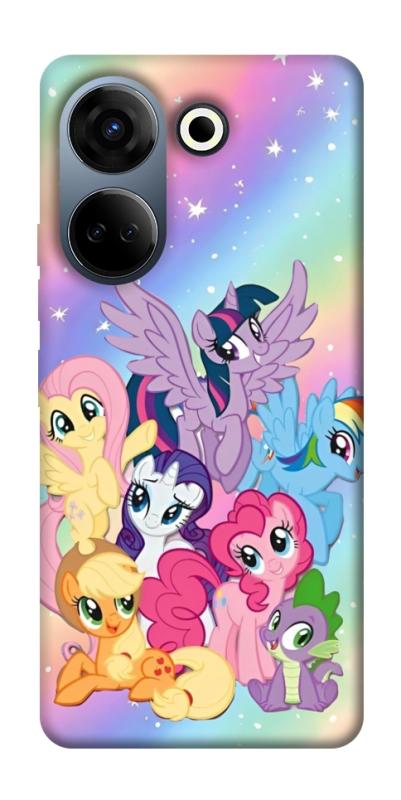 Чохол itsPrint Little pony для TECNO Camon 20 Pro (CK7n), дитячі, купити оптом з доставкою