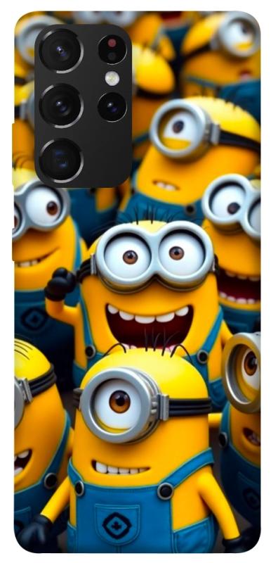 Чехол itsPrint Minions для Samsung Galaxy S21 Ultra, детские, купить оптом с доставкой