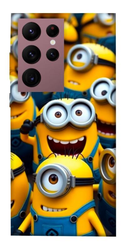 Чехол itsPrint Minions для Samsung Galaxy S22 Ultra, детские, купить оптом с доставкой