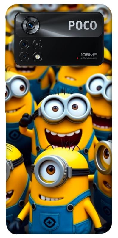 Чехол itsPrint Minions для Xiaomi Poco X4 Pro 5G, детские, купить оптом с доставкой