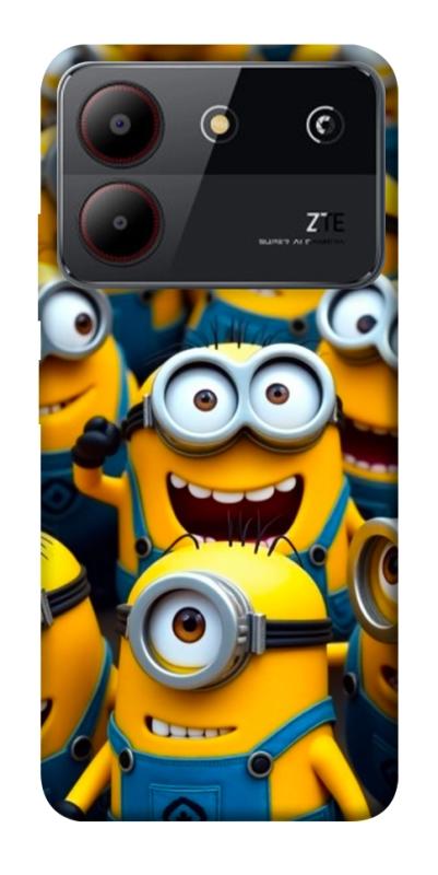 Чехол itsPrint Minions для ZTE Blade A54 4G, детские, купить оптом с доставкой