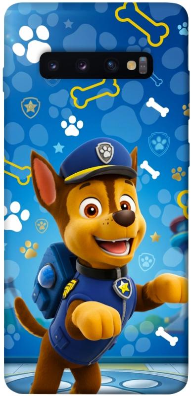 Чехол itsPrint Paw Patrol Chase для Samsung Galaxy S10+, детские, купить оптом с доставкой