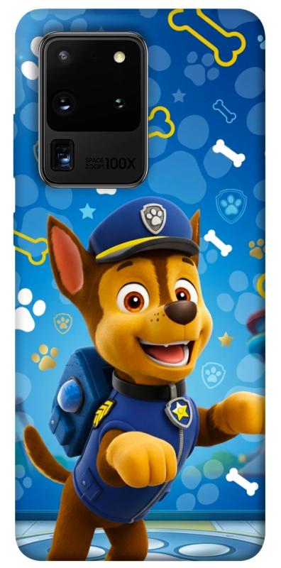 Чехол itsPrint Paw Patrol Chase для Samsung Galaxy S20 Ultra, детские, купить оптом с доставкой