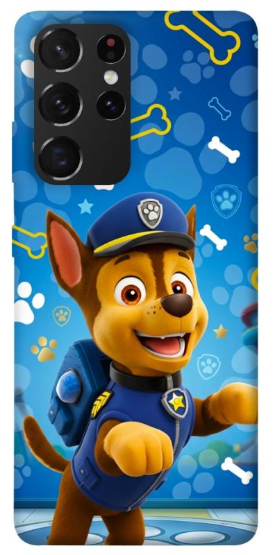 Чохол itsPrint Paw Patrol Chase для Samsung Galaxy S21 Ultra, дитячі, купити оптом з доставкою