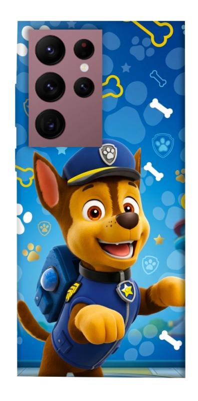 Чохол itsPrint Paw Patrol Chase для Samsung Galaxy S22 Ultra, дитячі, купити оптом з доставкою