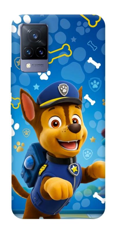 Чехол itsPrint Paw Patrol Chase для Vivo V21, детские, купить оптом с доставкой