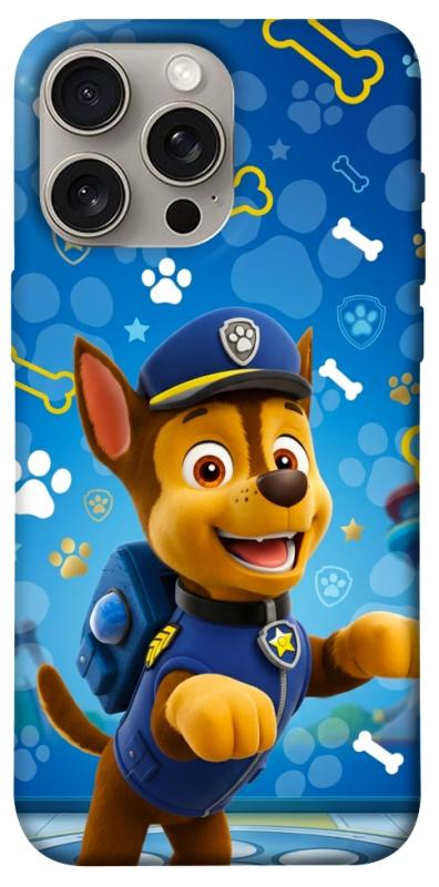 Чохол itsPrint Paw Patrol Chase для Apple iPhone 15 Pro Max (6.7"), дитячі, купити оптом з доставкою